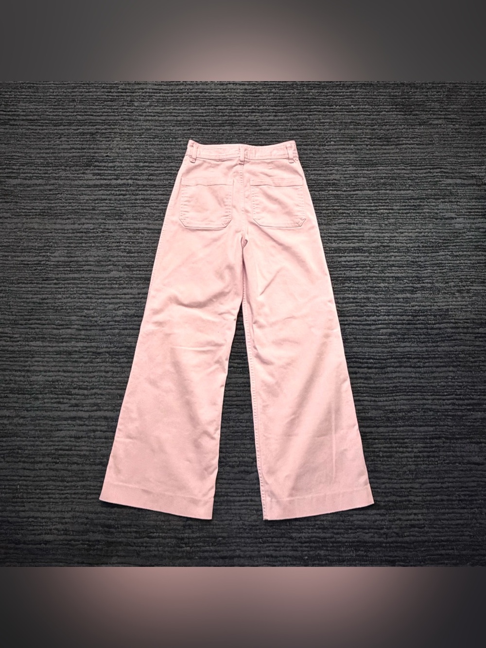 Zara Patch Pocket ZW Collection High Rise Wide Straight Leg Jeans - Picture 2 of 7